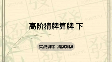 6. 高阶猜牌算牌 下